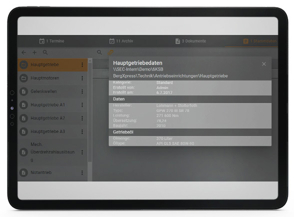 MountainOffice Lite - Stammdaten