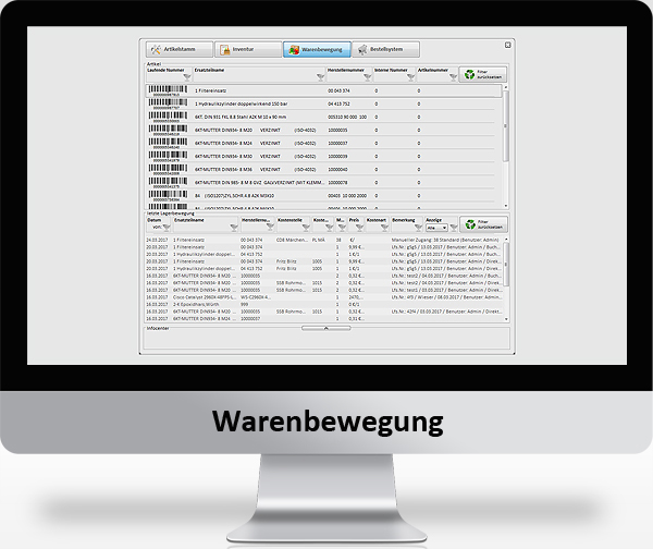 MountainOffice Materialwirtschaft - Warenbewegung